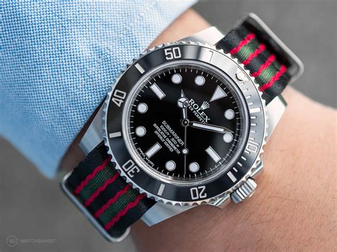 rolex submariner navy nato strap|Rolex Submariner strap replacement.